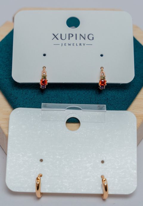 Gold-Tone Multicolor Crystal Drop Earrings