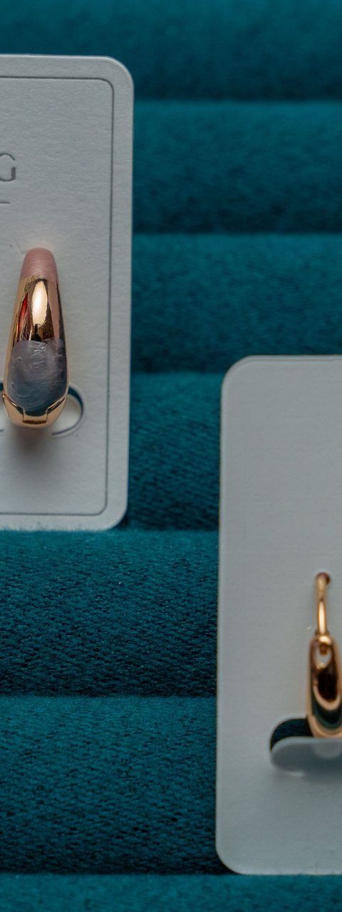 Gold-Tone Teardrop Hoop Earrings Set