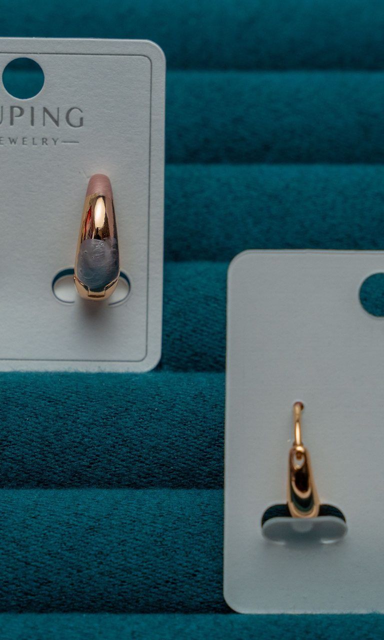 Gold-Tone Teardrop Hoop Earrings Set