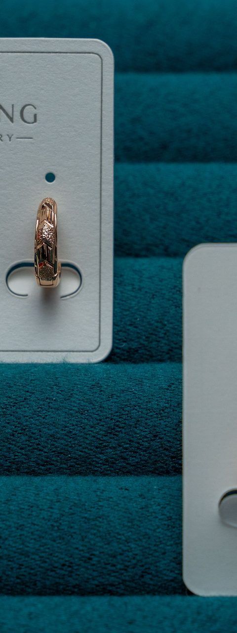 Gold-Tone Textured Hoop Earrings