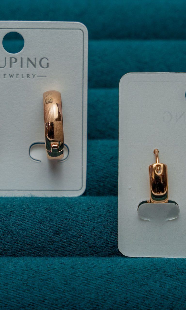 Gold-Tone Chunky Hoop Earrings