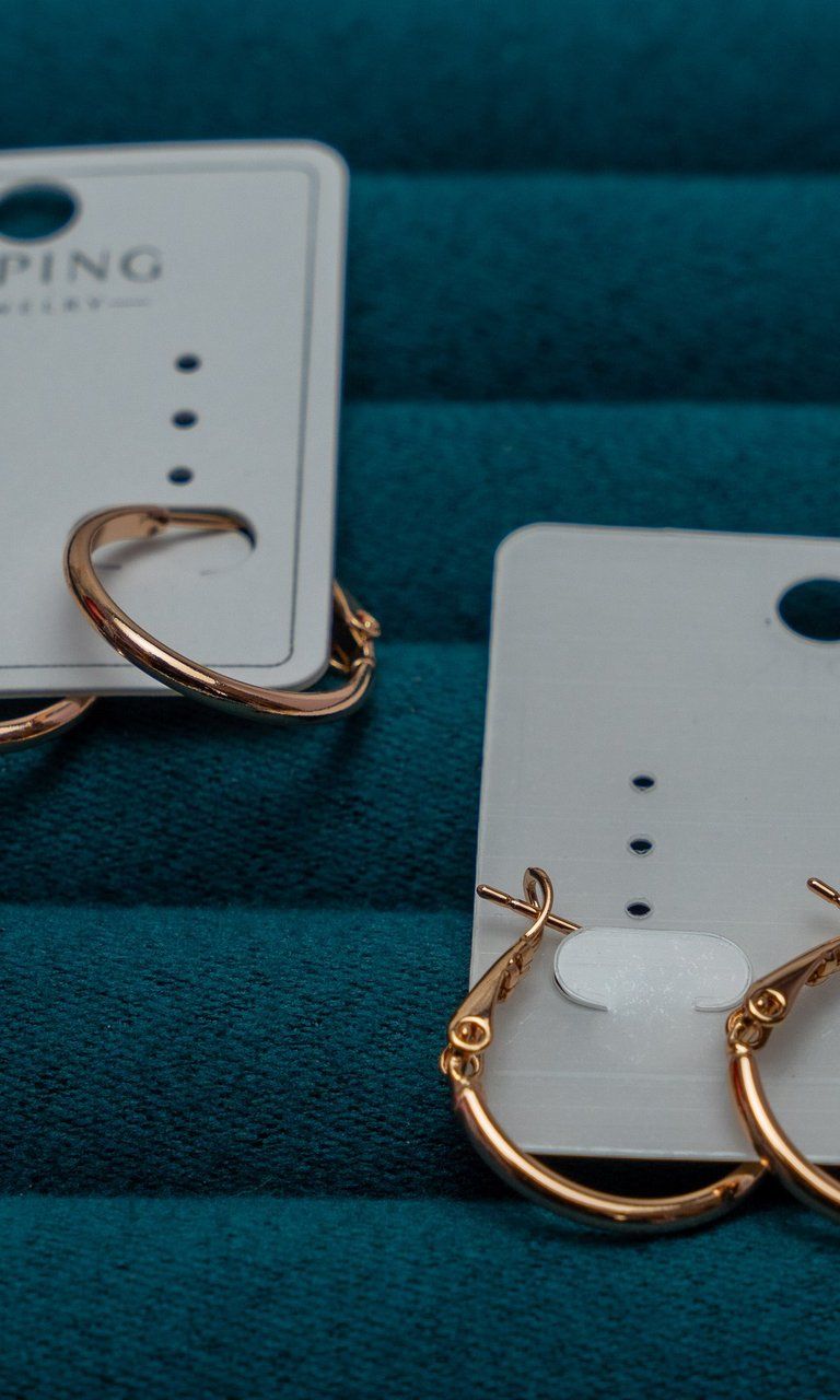 Gold-Tone Hoop Earrings