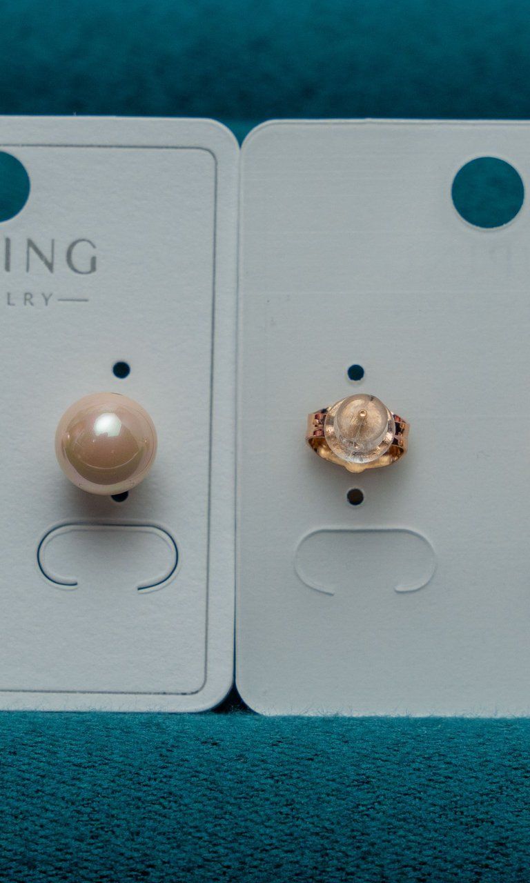 Pearl and Crystal Stud Earring Set