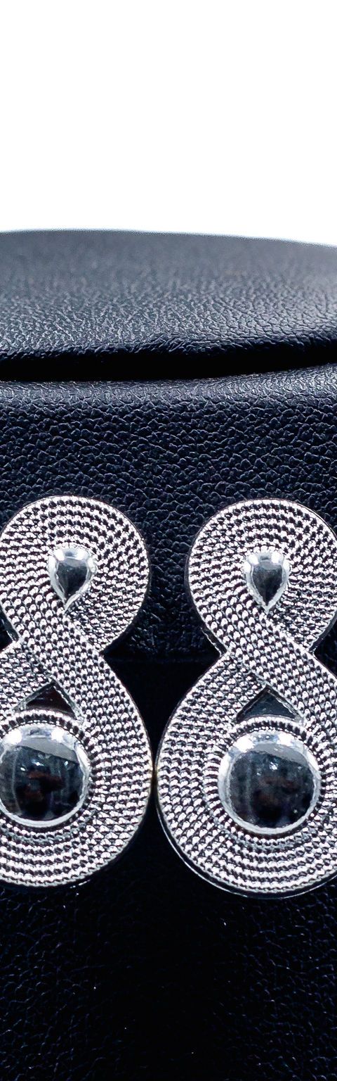 Silver Infinity Loop Earrings