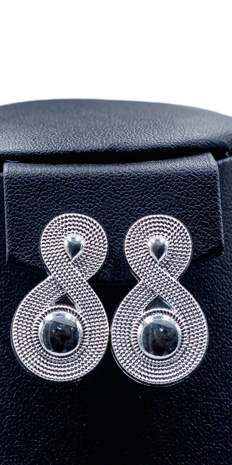 Silver Infinity Loop Earrings