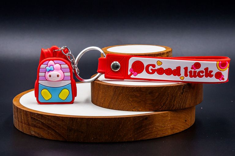 Good Luck Keychain Red