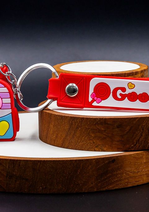 Good Luck Keychain Red