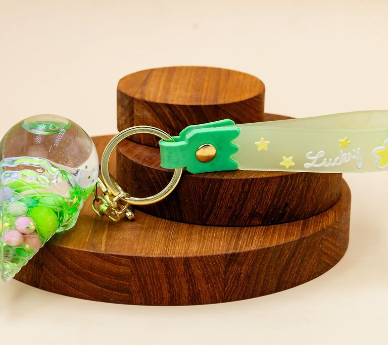 Green Charm Keychain