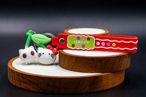 Happy Keychain Red