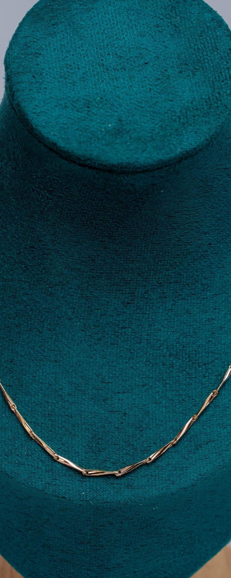 Gold-Tone Bar Link Chain Necklace