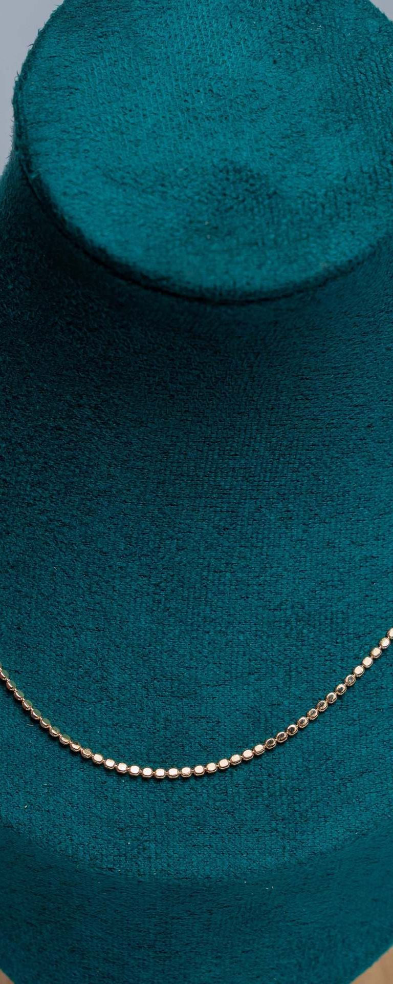 Gold Beaded Chain Necklace
