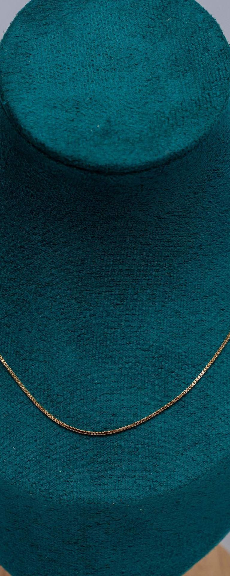 Gold-Tone Box Chain Necklace