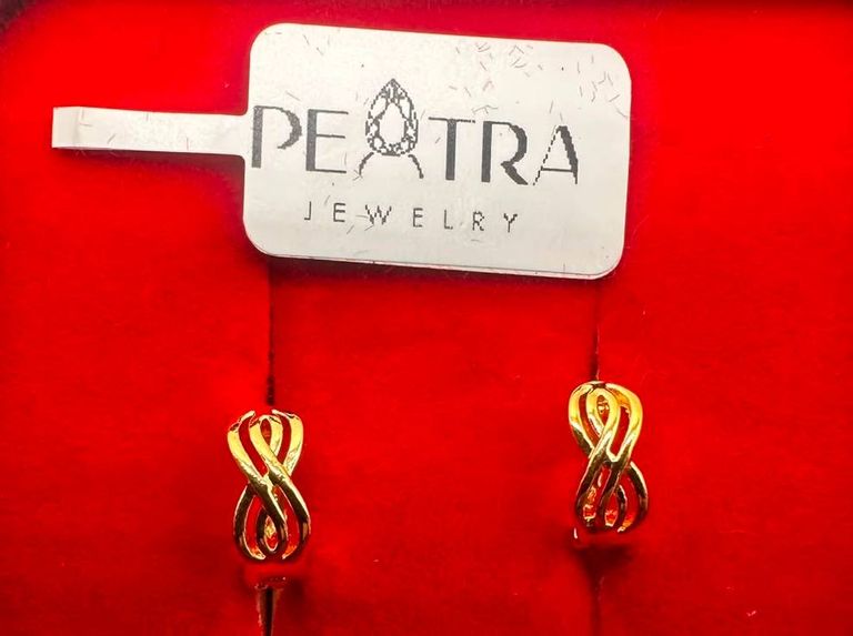 Peatra Silver Spiral Disc Earrings