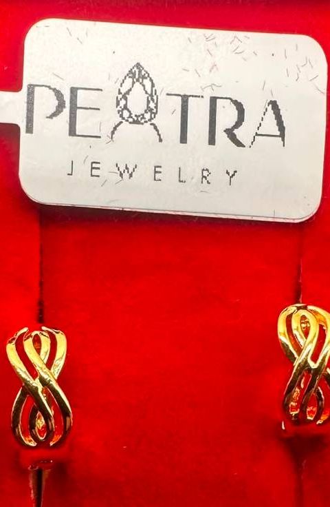 Peatra Silver Spiral Disc Earrings