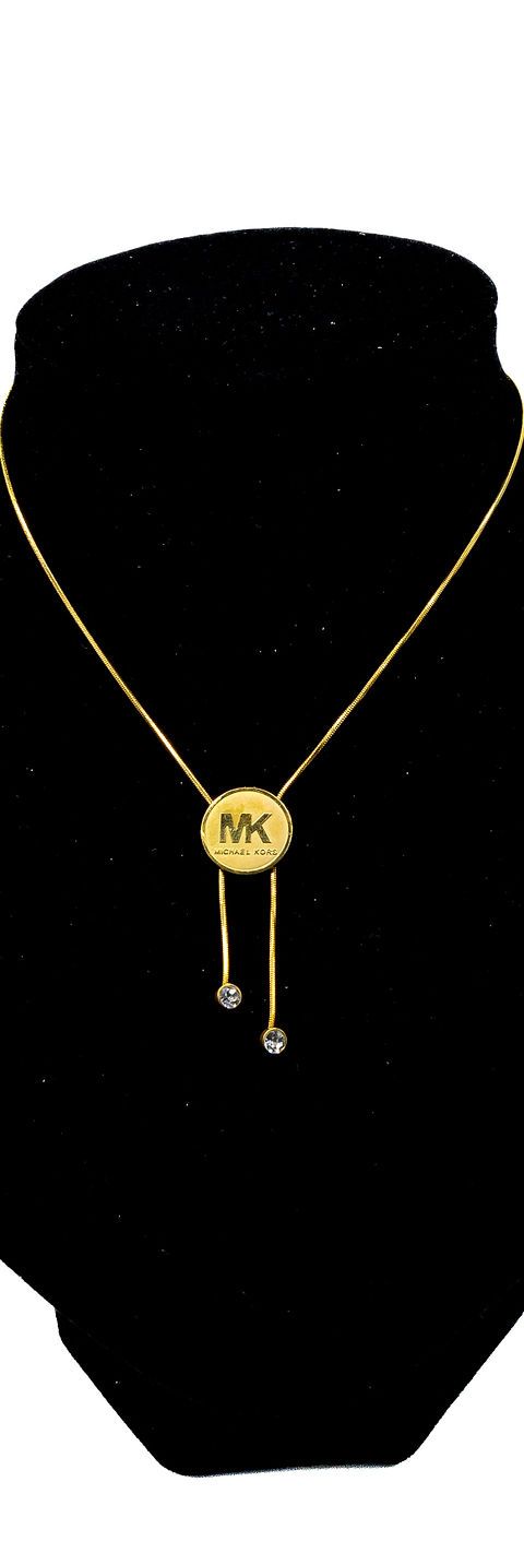Gold Initial Medallion Necklace