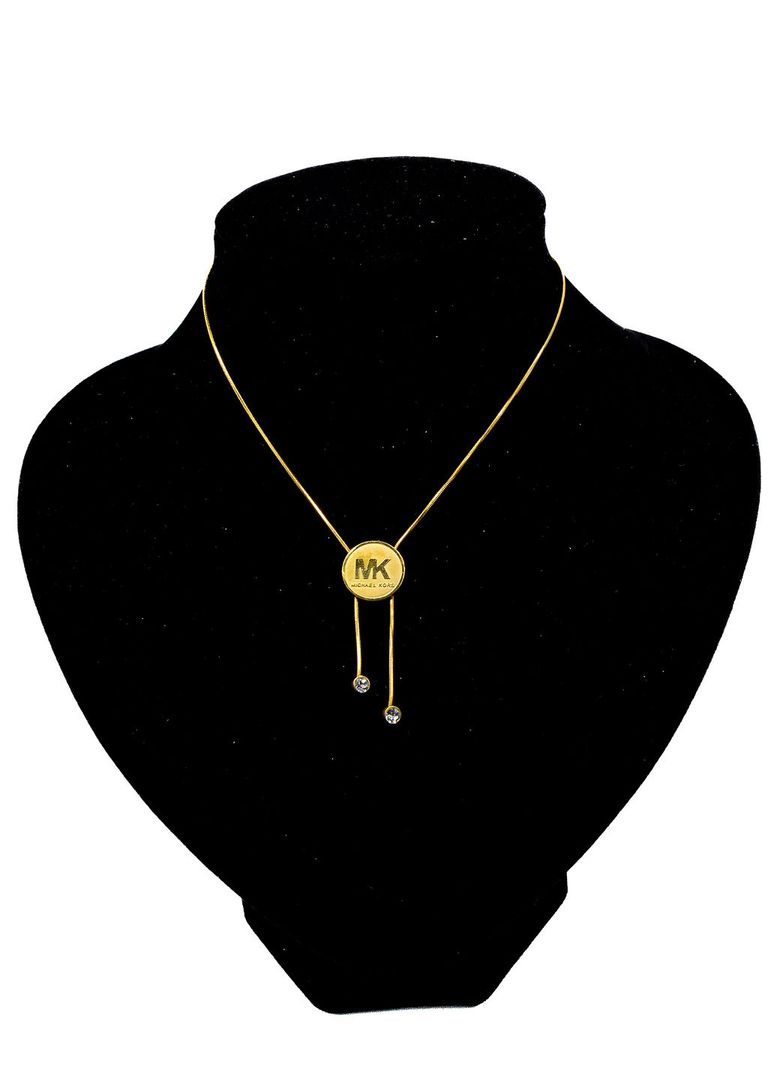 Gold Initial Medallion Necklace