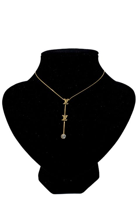 Gold Butterfly Y Necklace