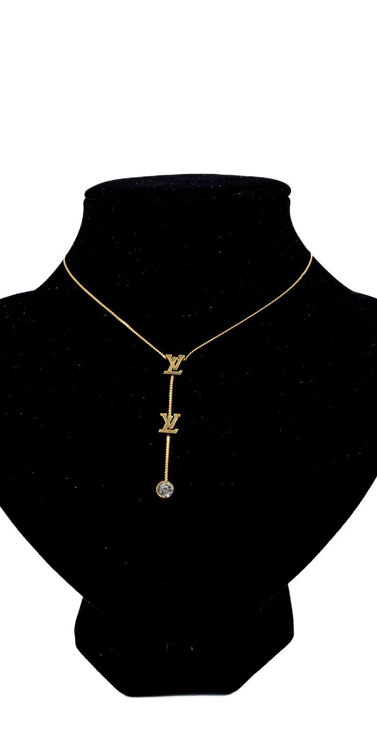 Gold Butterfly Y Necklace