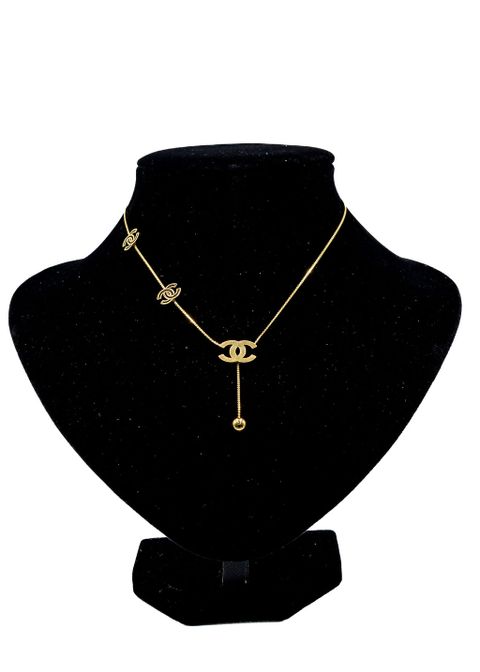 Gold Hexagon Pendant Necklace