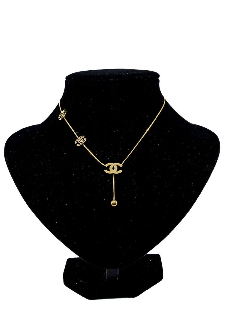 Gold Hexagon Pendant Necklace