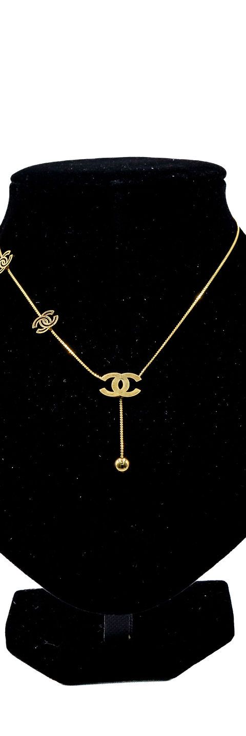 Gold Hexagon Pendant Necklace