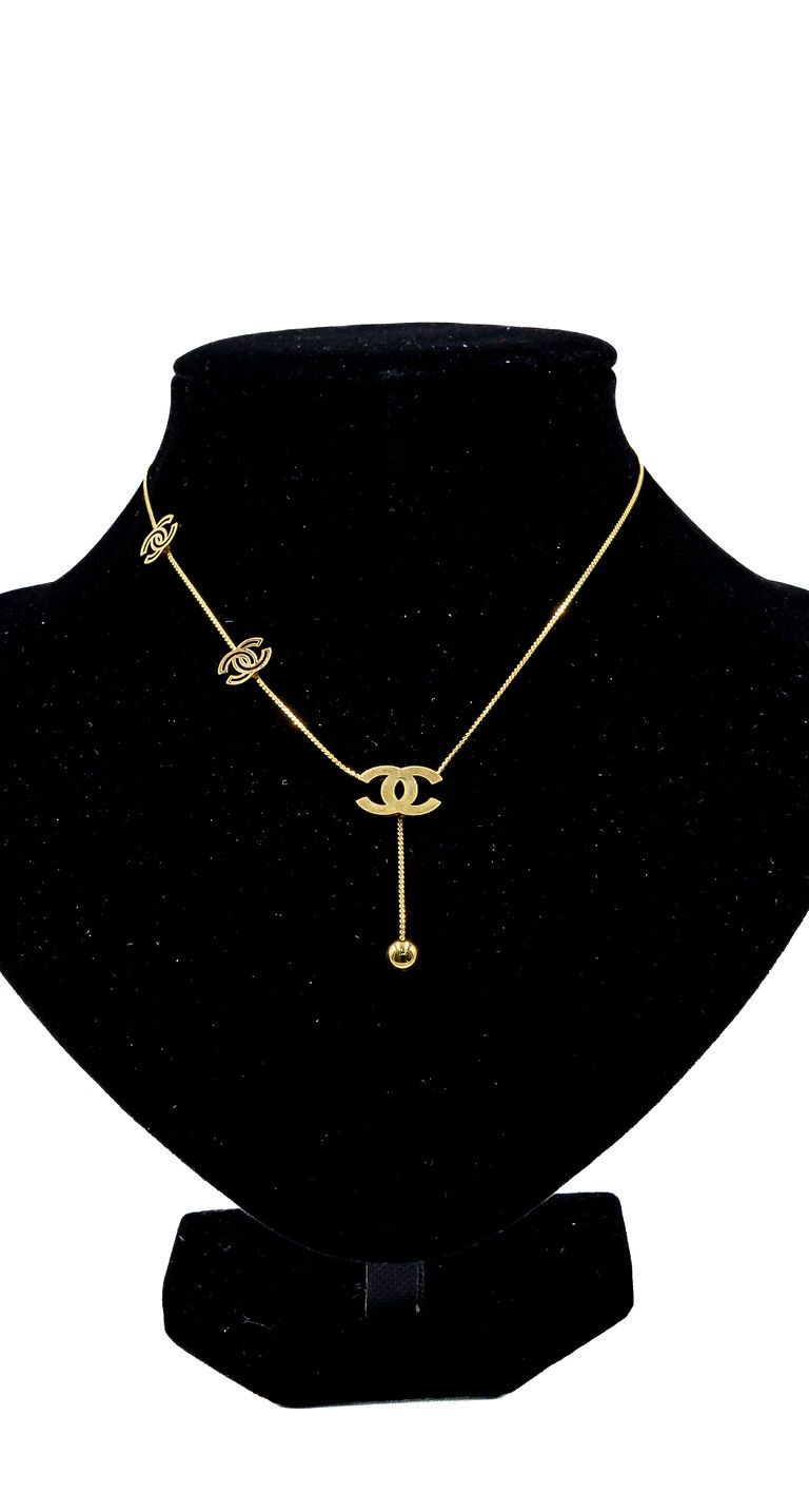 Gold Hexagon Pendant Necklace