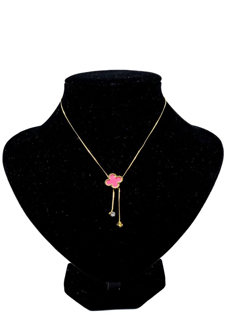 Pink Blossom Charm Necklace