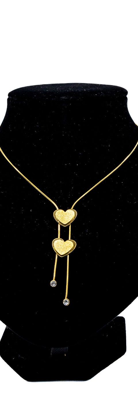 Gold Floral Lariat Necklace