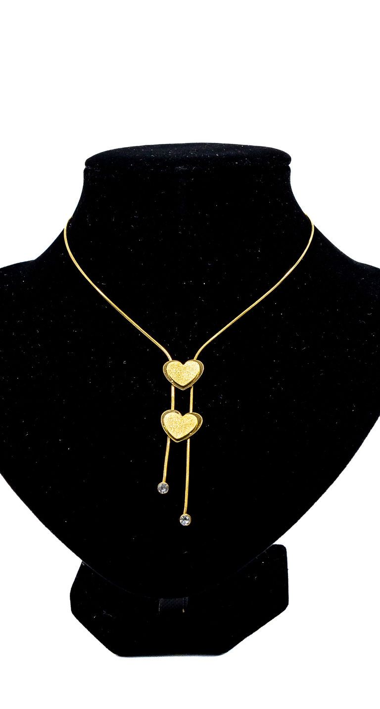 Gold Floral Lariat Necklace