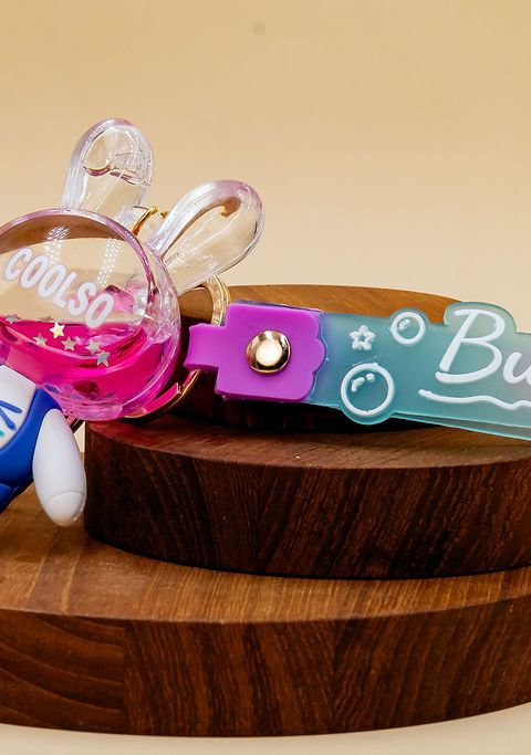 Pink Bubble Keychain