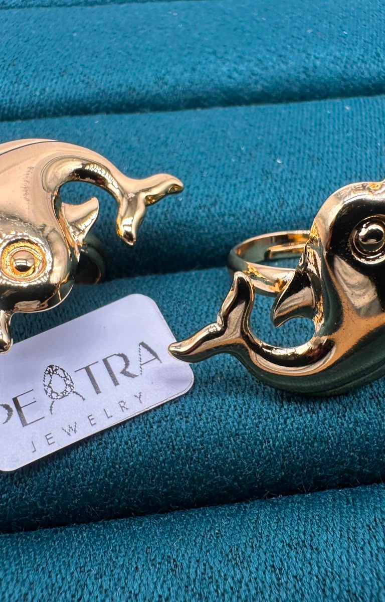 Nova Wave Dolphin Ring Set
