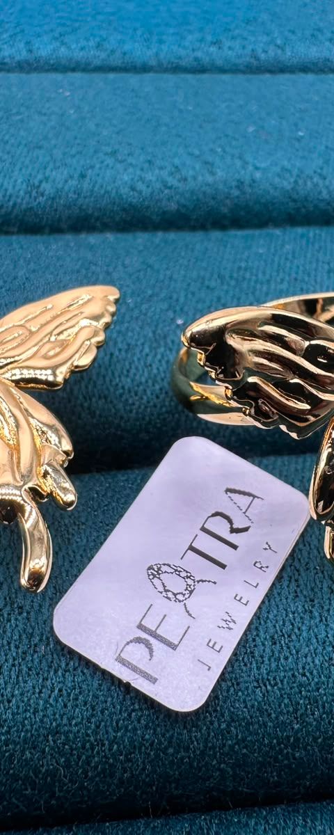 Juniper Wave Butterfly Ring Set