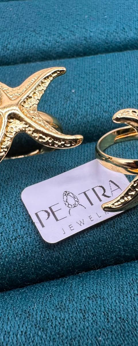 Kindle Wave Starfish Ring Set