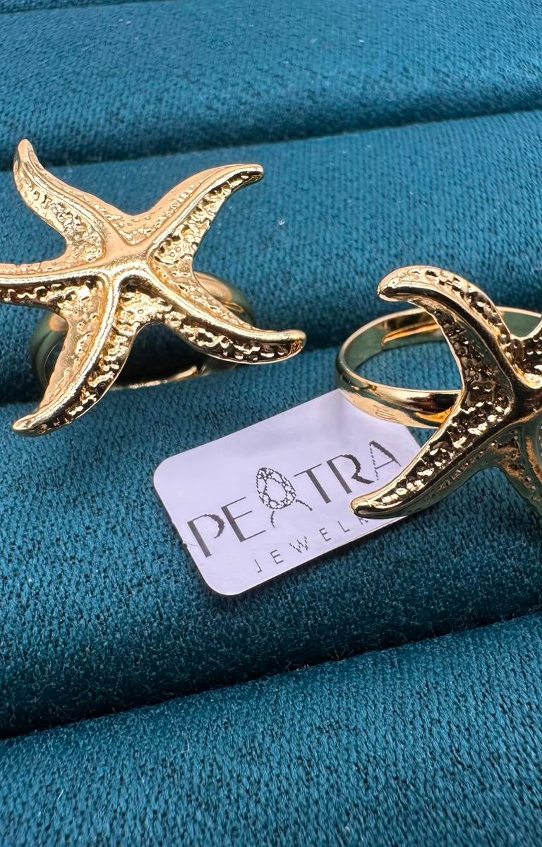 Kindle Wave Starfish Ring Set