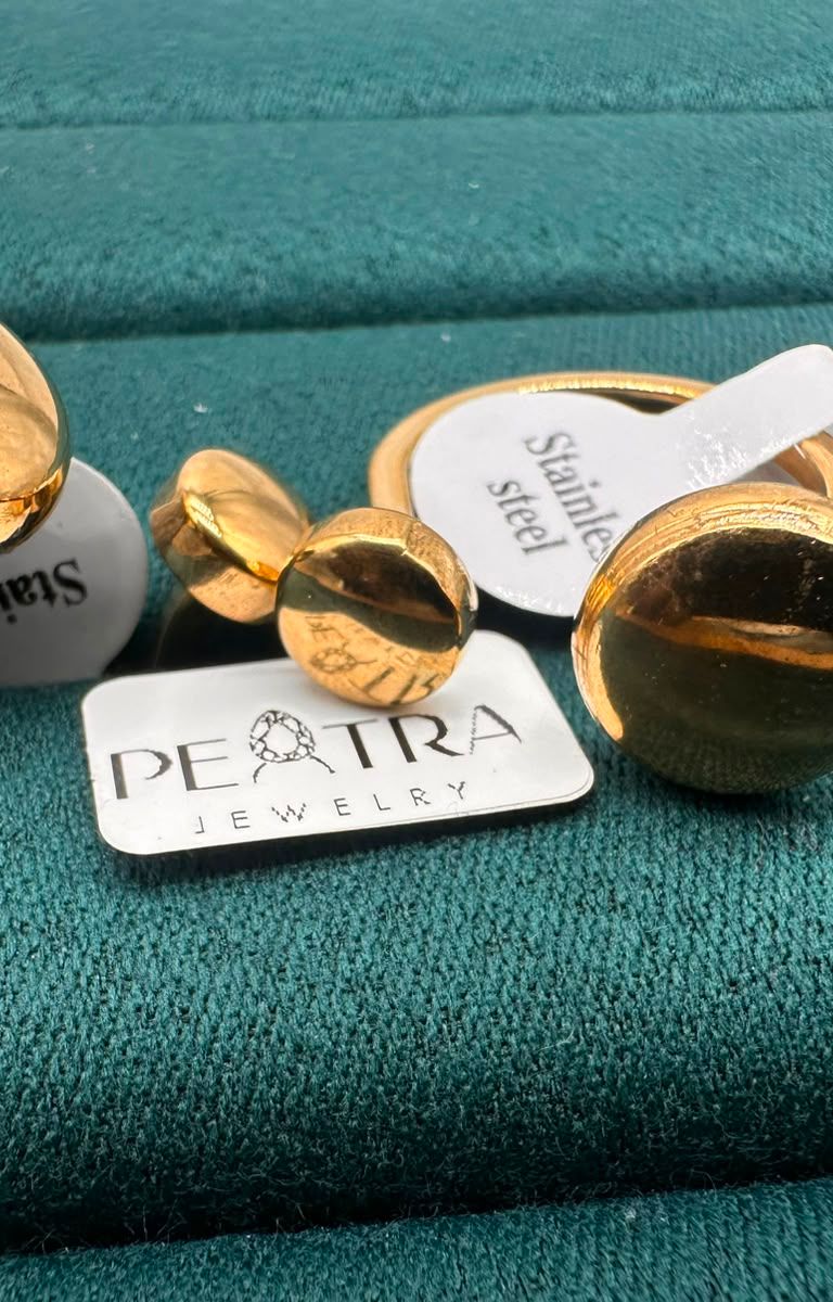 Nova Glint Domed Ring Trio
