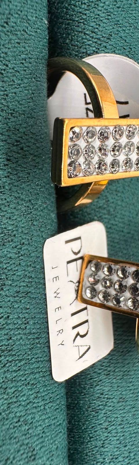 Halo Glint Bar Gem Earrings