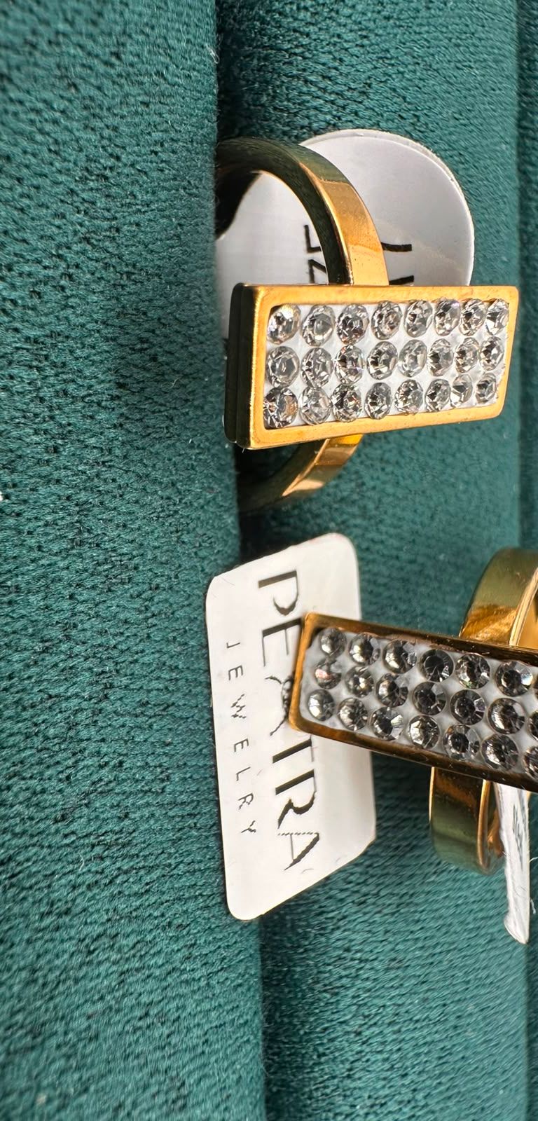 Halo Glint Bar Gem Earrings