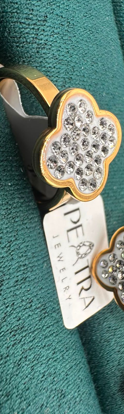 Vesper Glint Clover Gem Earrings