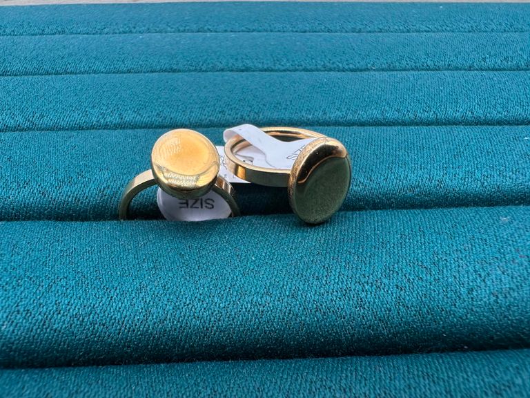 Dune Glint Dome Ring Set