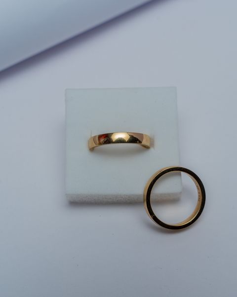 Gold Band Ring Duo