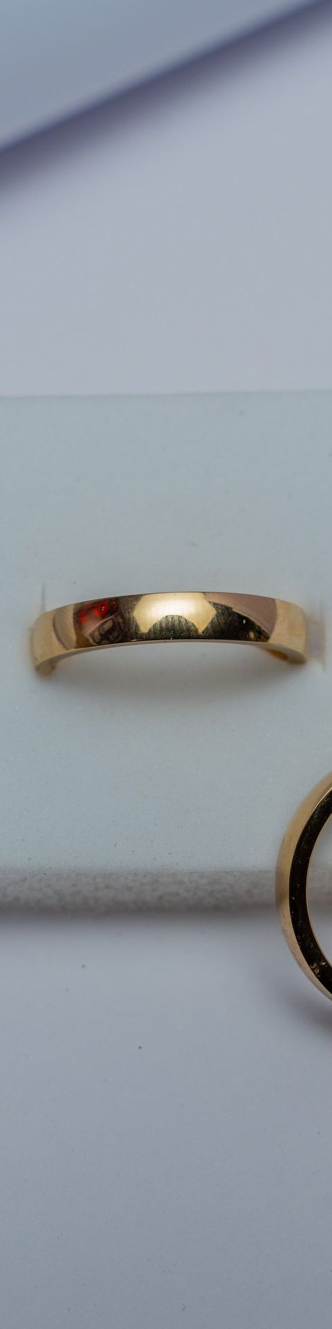 Gold Band Ring Duo