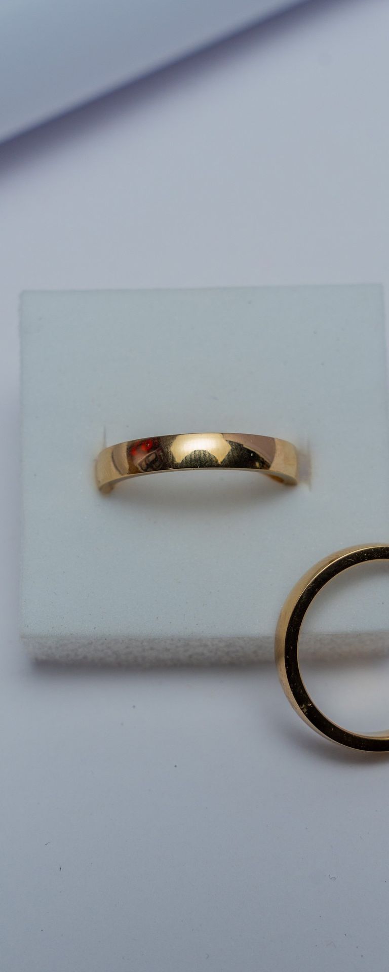 Gold Band Ring Duo