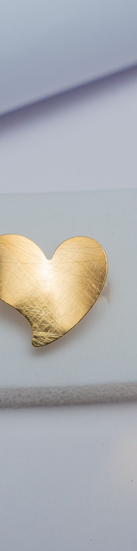 Gold Heart Statement Ring