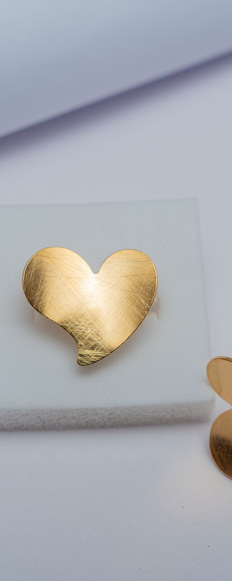 Gold Heart Statement Ring