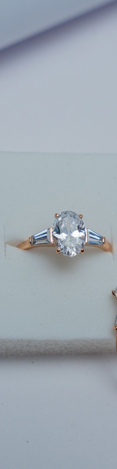 Rose Gold Oval Cut Engagement Ring