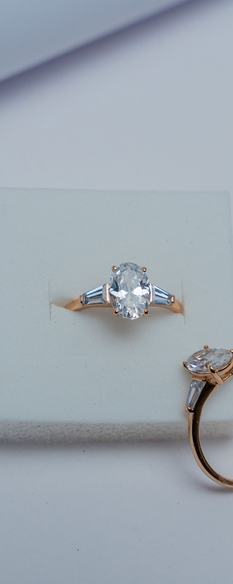 Rose Gold Oval Cut Engagement Ring
