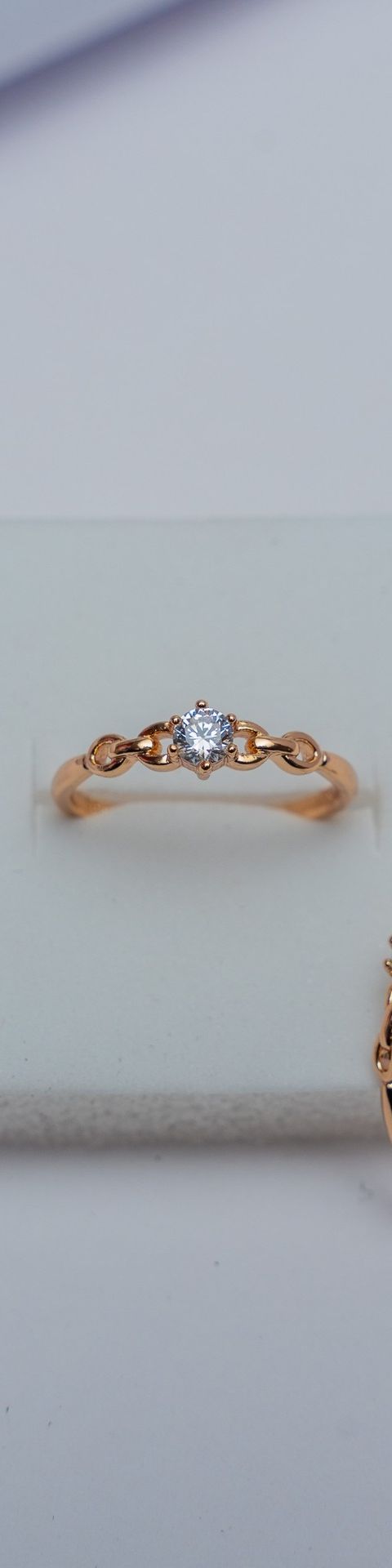 Rose Gold Solitaire Diamond Ring