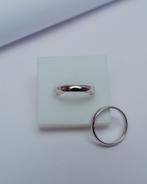 Silver Dome Band Ring