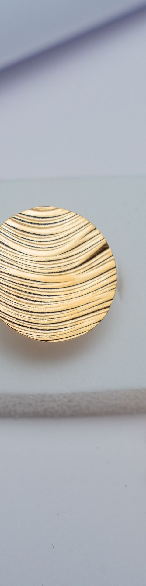 Textured Gold Cuff Ring