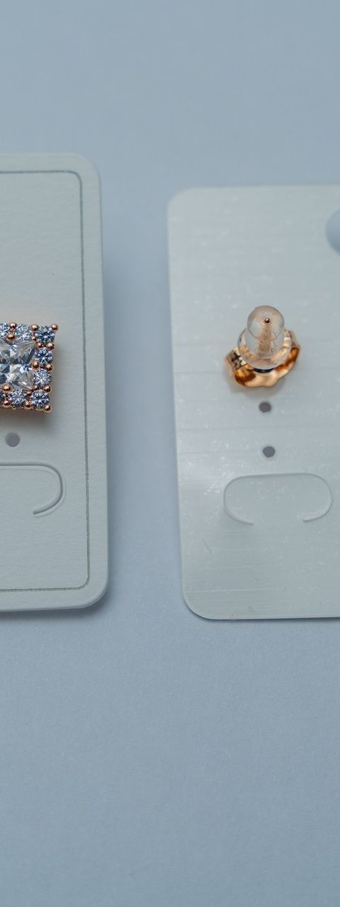 Gold-Tone Cubic Zirconia & Sculpted Stud Earring Set
